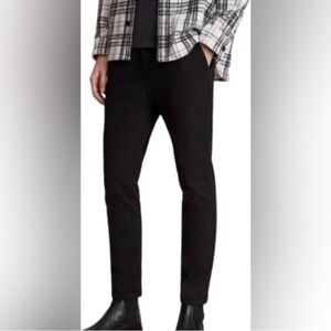 AllSaints Black Slim Fit Karp Chino Pants 34